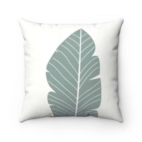 Abstract Green Leaf Double Sided Cushion Home Decoration Accents - 4 Sizes - 14" x 14"